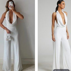 Sequins Halter Jumpsuit
